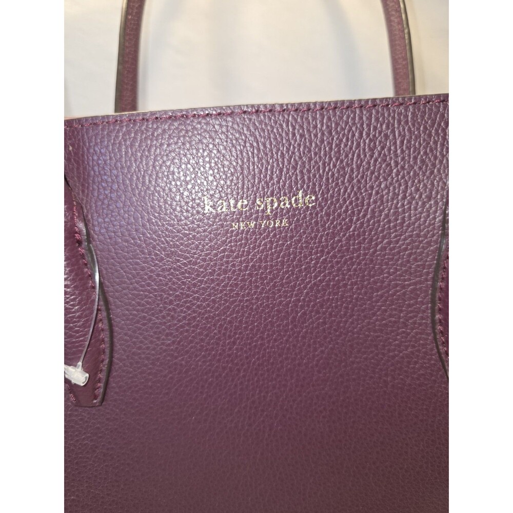 Kate Spade New York Satchel Grape Refined Grain Leather Tote - Picture 4 of 15